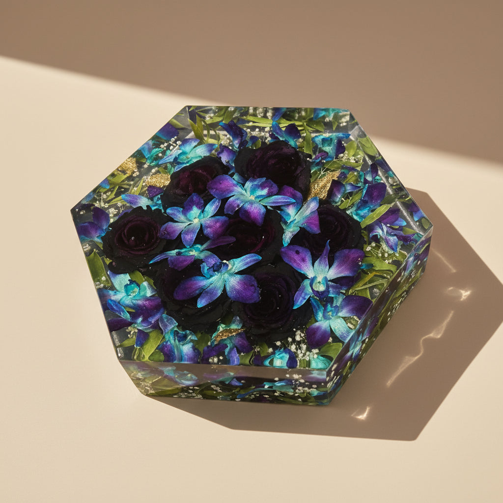 Resin Flower Preservation Hexagon