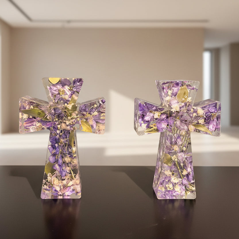 RESIN CROSS PAPERWEIGHT (4 PK)