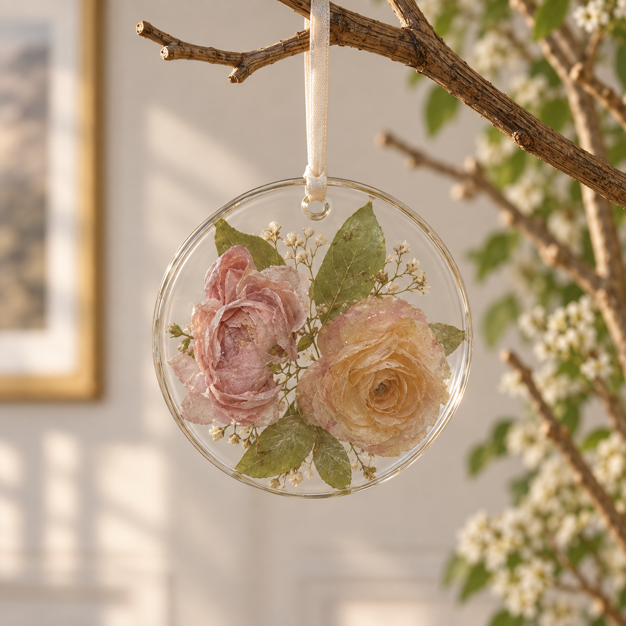 RESIN FLOWER PRESERVATION ORNAMENT SET