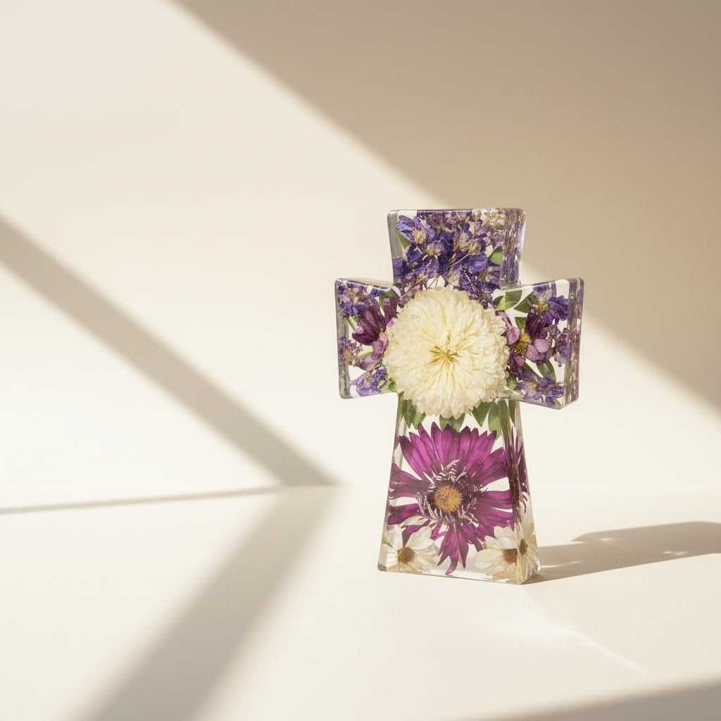 Resin Flower Preservation Cross 9