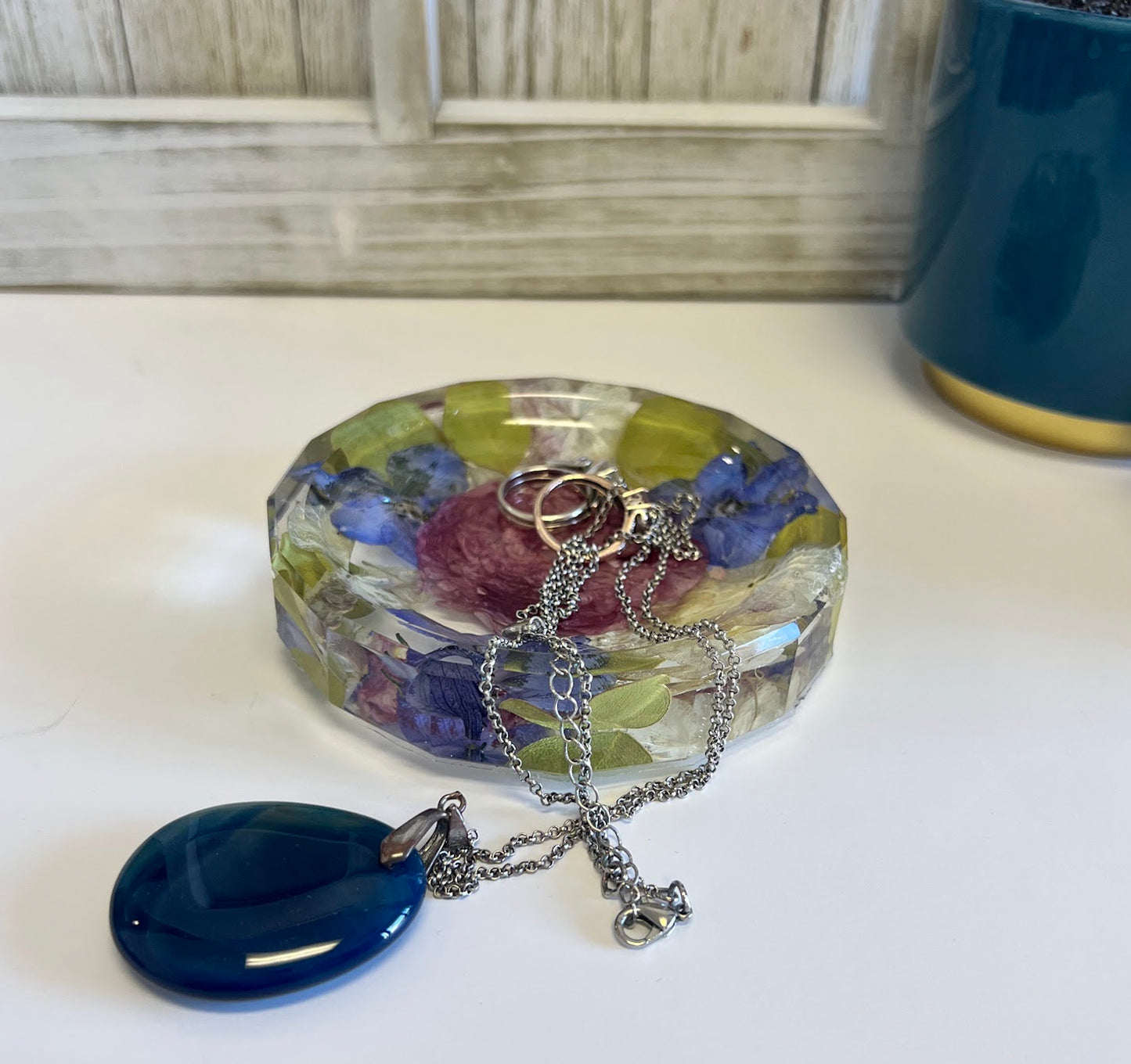 Resin Ring Dish Flower Preservation Keepsake