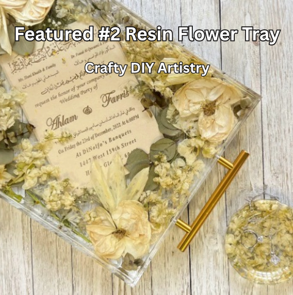 RESIN TRAY WITH HANDLES