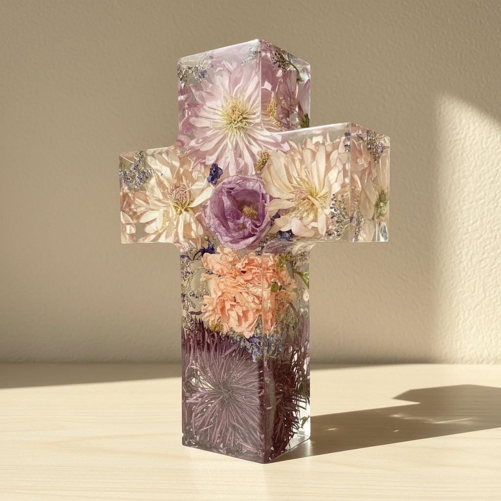 Resin Flower Preservation Cross 9