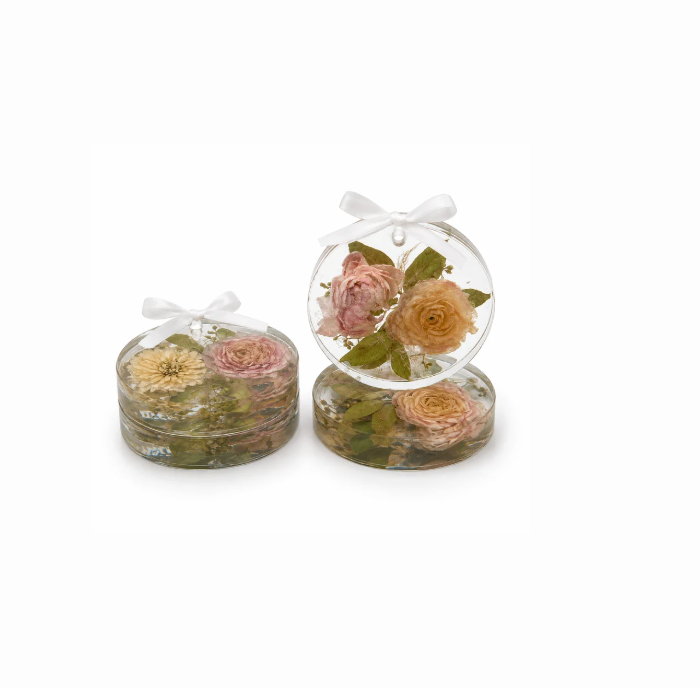 RESIN FLOWER PRESERVATION ORNAMENT SET