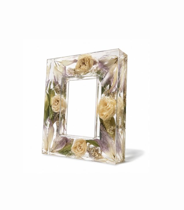 Resin Flower Preservation Picture Frame