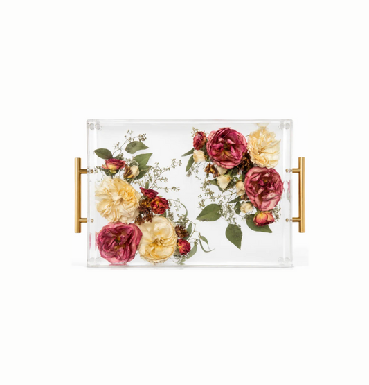 Resin Flower Preservation Tray 14" x 11" - Wedding Bouquet Keepsake